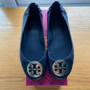 Tory Burch Minnie Ballet Flats in Navy